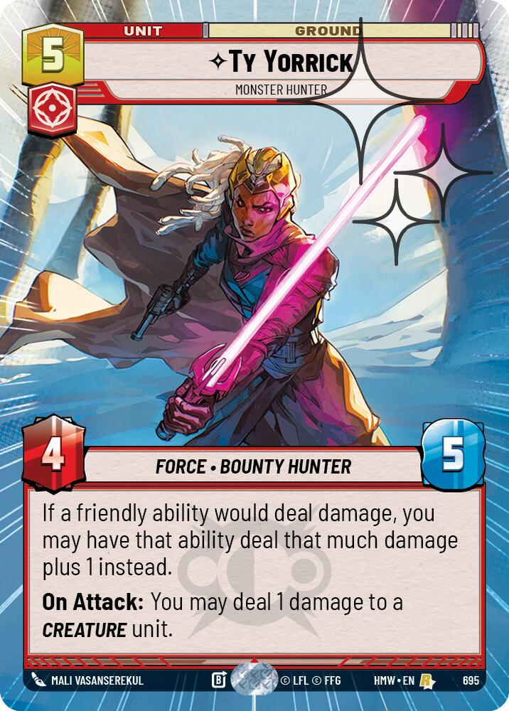 Ty Yorrick - Monster Hunter [Hyperspace Foil] (Homeworlds)(HMW-695)(R)
