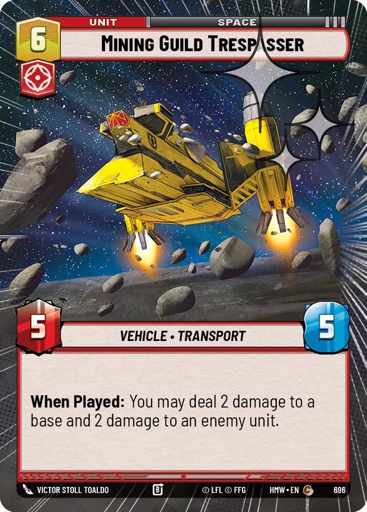 Mining Guild Trespasser [Hyperspace Foil] (Homeworlds)(HMW-696)(C)