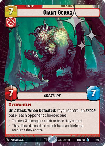 Giant Gorax [Hyperspace Foil] (Homeworlds)(HMW-698)(L)