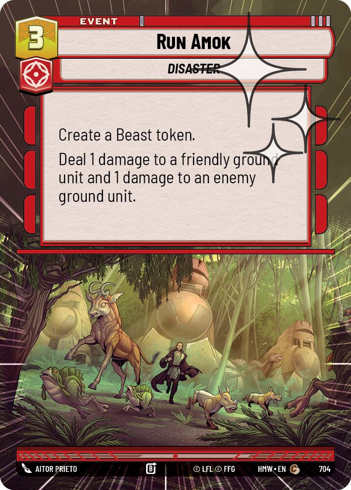 Run Amok [Hyperspace Foil] (Homeworlds)(HMW-704)(C)