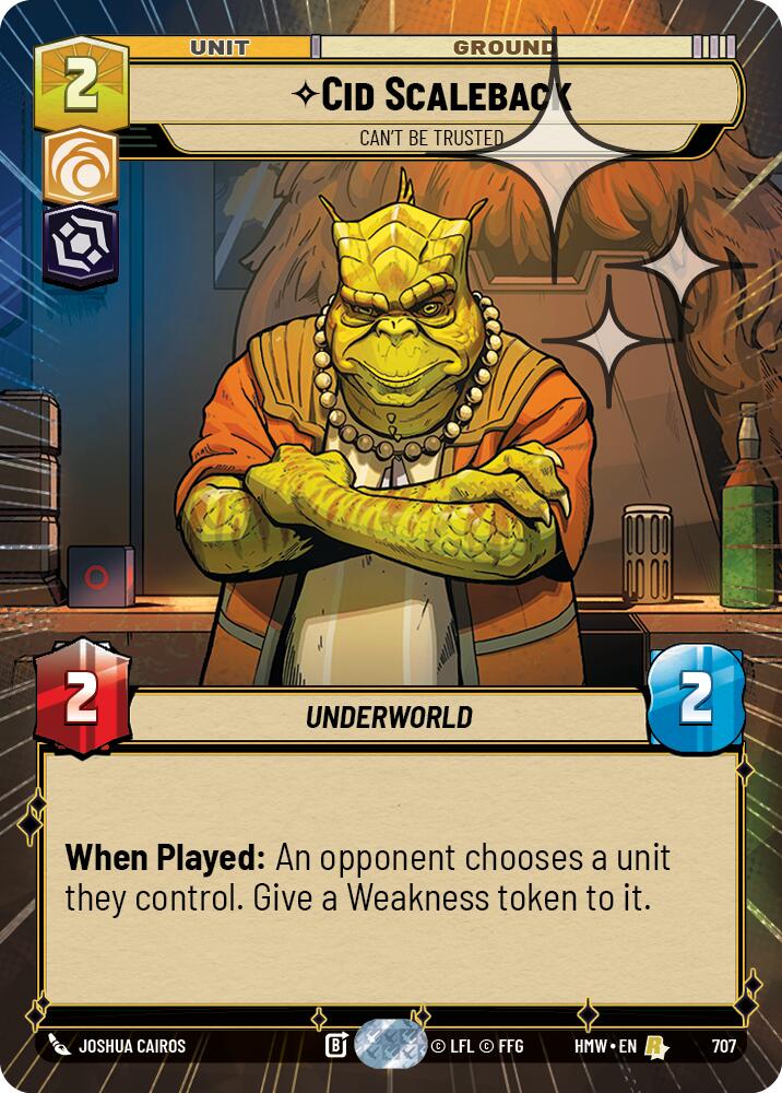 Cid Scaleback - Can't Be Trusted [Hyperspace Foil] (Homeworlds)(HMW-707)(R)
