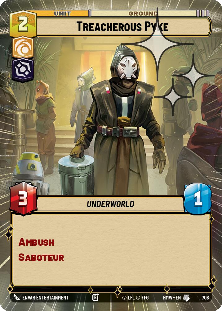 Treacherous Pyke [Hyperspace Foil] (Homeworlds)(HMW-708)(U)