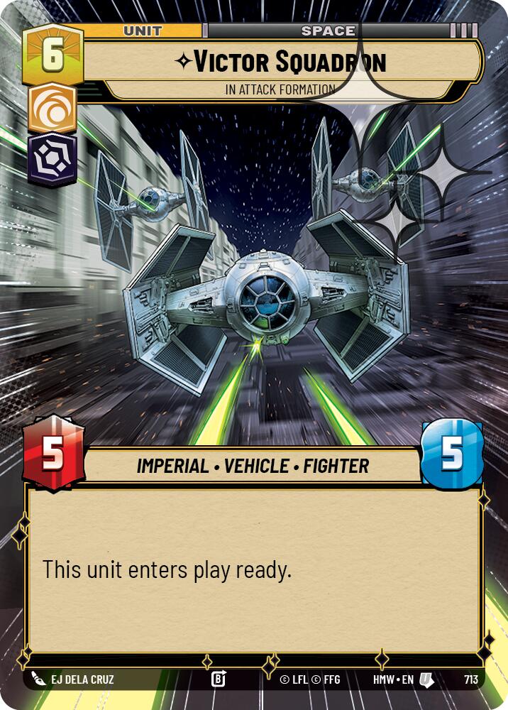 Victor Squadron - In Attack Formation [Hyperspace Foil] (Homeworlds)(HMW-713)(U)
