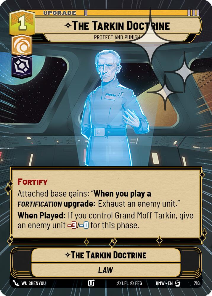 The Tarkin Doctrine - Protect and Punish [Hyperspace Foil] (Homeworlds)(HMW-716)(S)