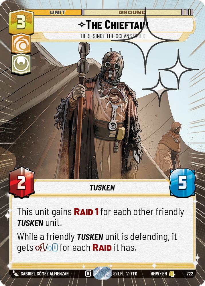 The Chieftain - Here Since the Oceans Dried [Hyperspace Foil] (Homeworlds)(HMW-722)(R)