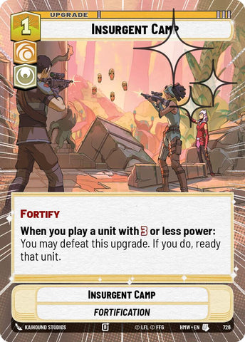 Insurgent Camp [Hyperspace Foil] (Homeworlds)(HMW-726)(U)