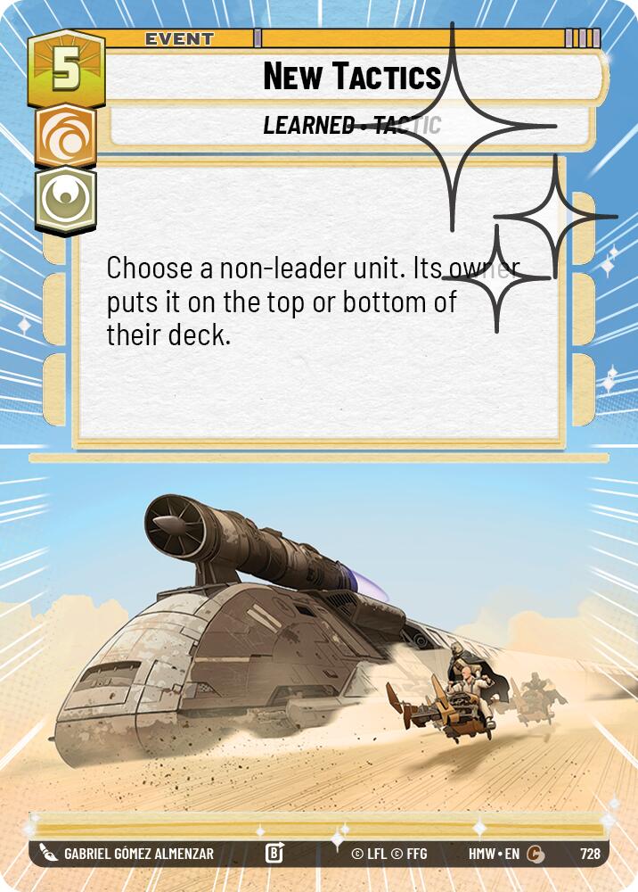 New Tactics [Hyperspace Foil] (Homeworlds)(HMW-728)(C)