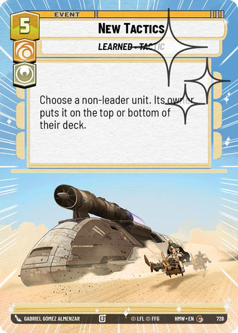 New Tactics [Hyperspace Foil] (Homeworlds)(HMW-728)(C)