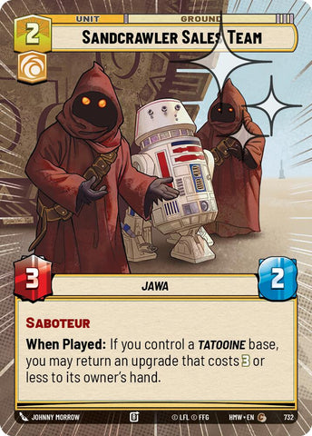 Sandcrawler Sales Team [Hyperspace Foil] (Homeworlds)(HMW-732)(C)