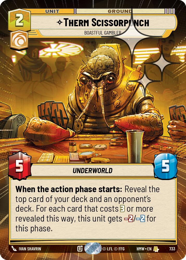 Therm Scissorpunch - Boastful Gambler [Hyperspace Foil] (Homeworlds)(HMW-733)(R)