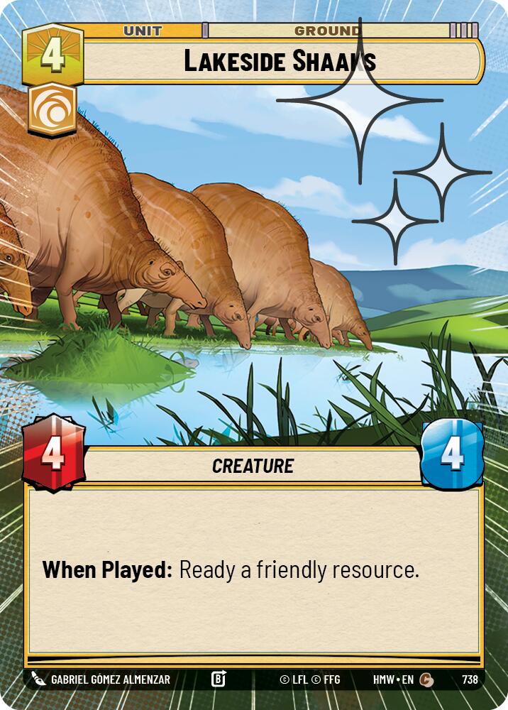 Lakeside Shaaks [Hyperspace Foil] (Homeworlds)(HMW-738)(C)