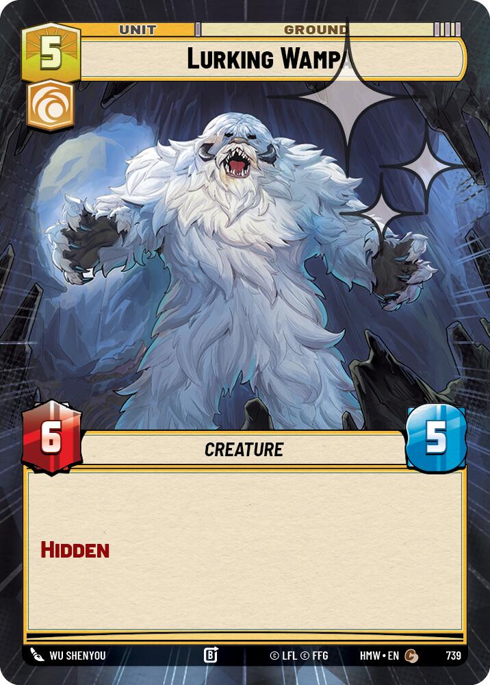 Lurking Wampa [Hyperspace Foil] (Homeworlds)(HMW-739)(C)