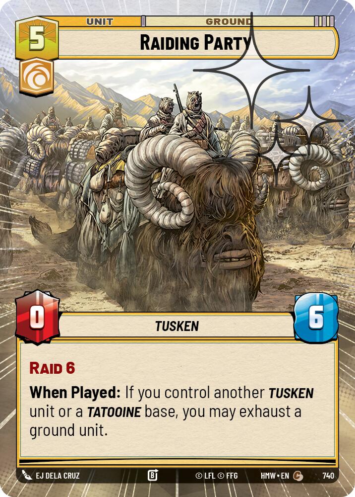 Raiding Party [Hyperspace Foil] (Homeworlds)(HMW-740)(C)