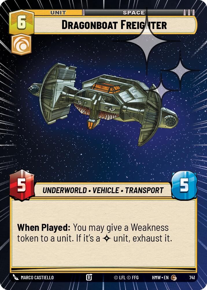Dragonboat Freighter [Hyperspace Foil] (Homeworlds)(HMW-741)(C)