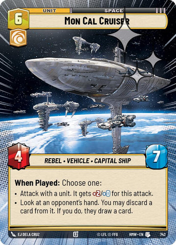 Mon Cal Cruiser [Hyperspace Foil] (Homeworlds)(HMW-742)(U)