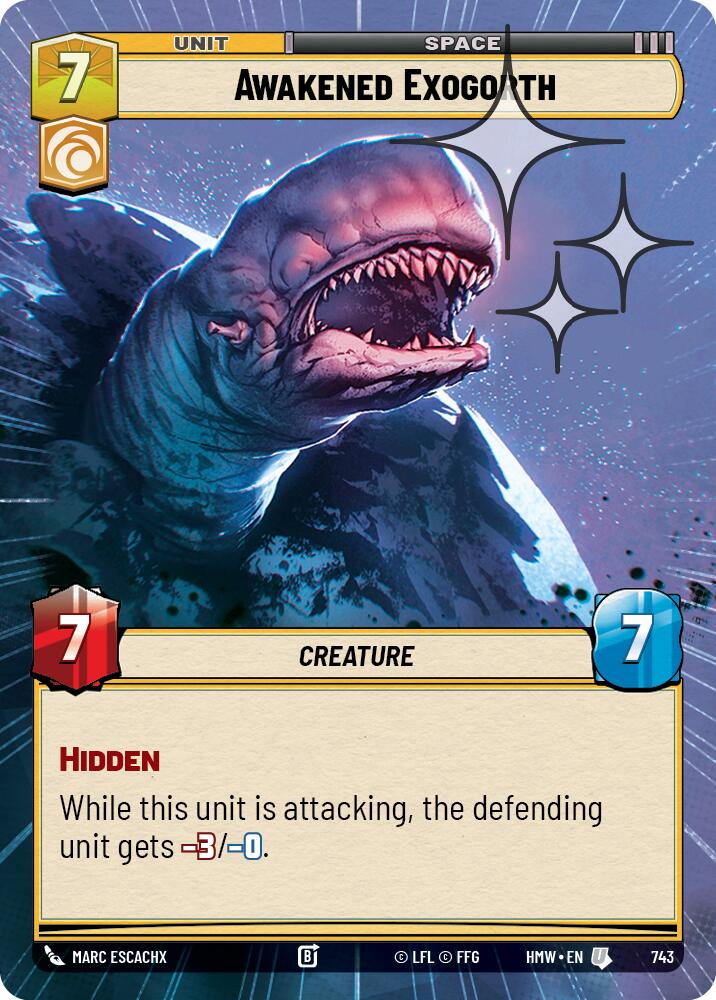 Awakened Exogorth [Hyperspace Foil] (Homeworlds)(HMW-743)(U)