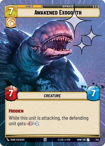 Awakened Exogorth [Hyperspace Foil] (Homeworlds)(HMW-743)(U)