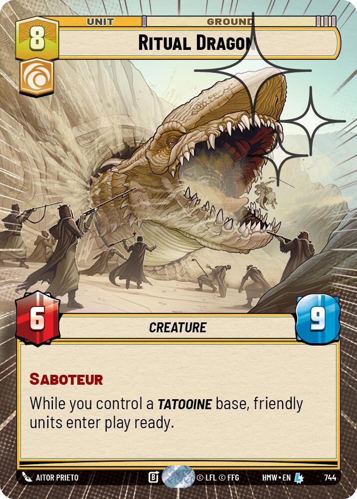 Ritual Dragon [Hyperspace Foil] (Homeworlds)(HMW-744)(L)