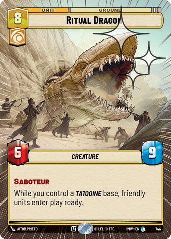 Ritual Dragon [Hyperspace Foil] (Homeworlds)(HMW-744)(L)