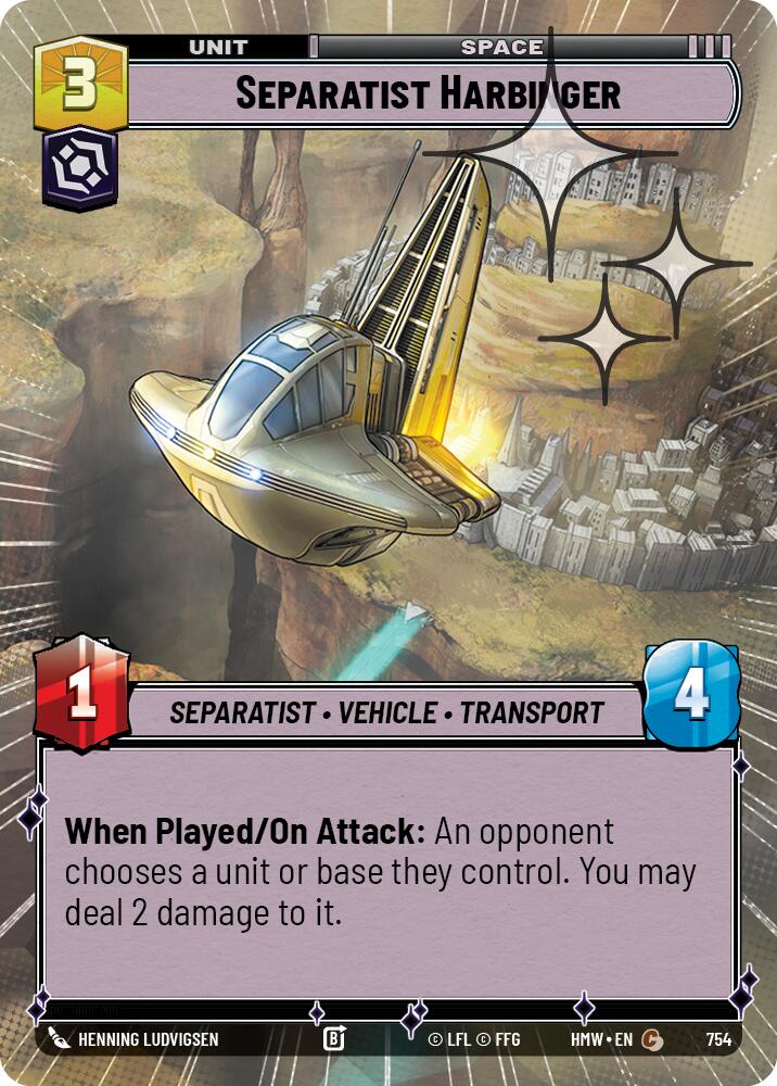 Separatist Harbinger [Hyperspace Foil] (Homeworlds)(HMW-754)(C)
