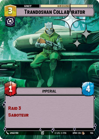 Trandoshan Collaborator [Hyperspace Foil] (Homeworlds)(HMW-755)(C)