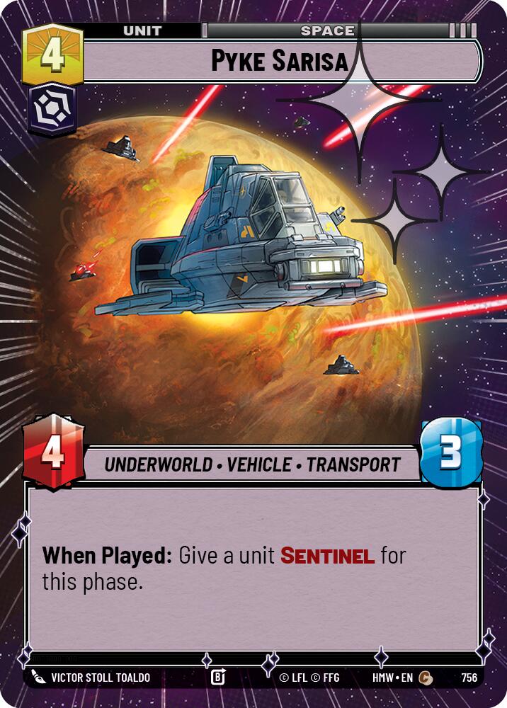 Pyke Sarisa [Hyperspace Foil] (Homeworlds)(HMW-756)(C)