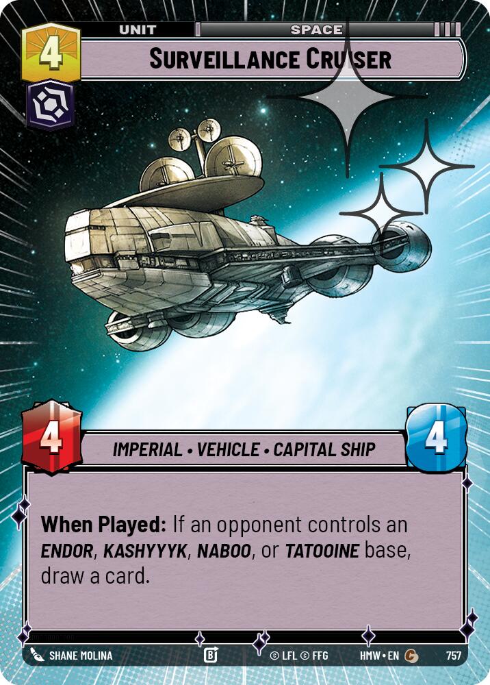 Surveillance Cruiser [Hyperspace Foil] (Homeworlds)(HMW-757)(C)