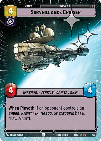 Surveillance Cruiser [Hyperspace Foil] (Homeworlds)(HMW-757)(C)