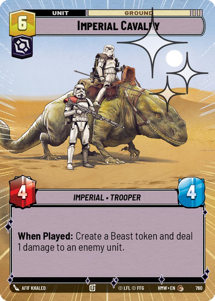 Imperial Cavalry [Hyperspace Foil] (Homeworlds)(HMW-760)(C)