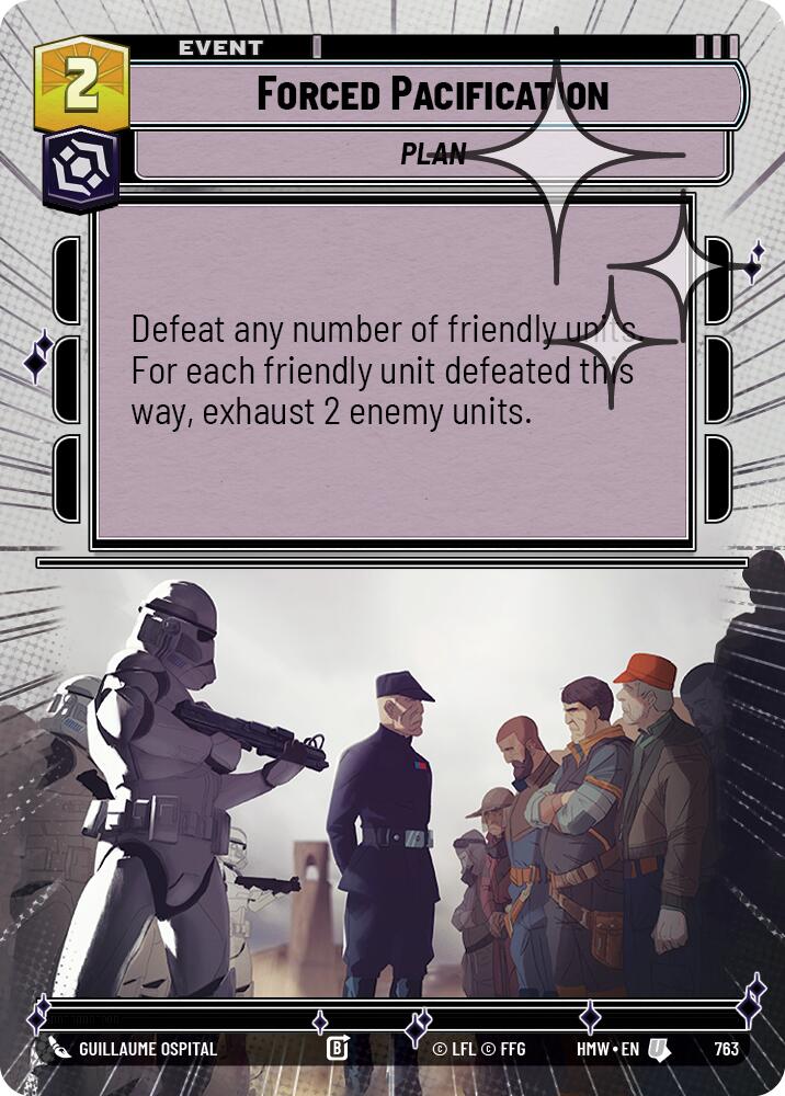 Forced Pacification [Hyperspace Foil] (Homeworlds)(HMW-763)(U)