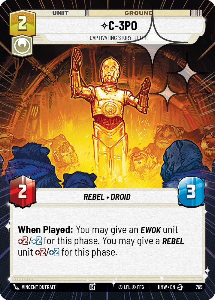 C-3PO - Captivating Storyteller [Hyperspace Foil] (Homeworlds)(HMW-765)(S)