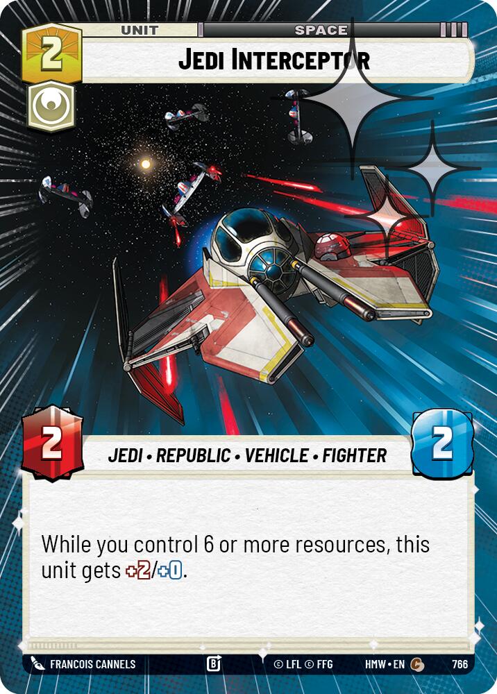 Jedi Interceptor [Hyperspace Foil] (Homeworlds)(HMW-766)(C)