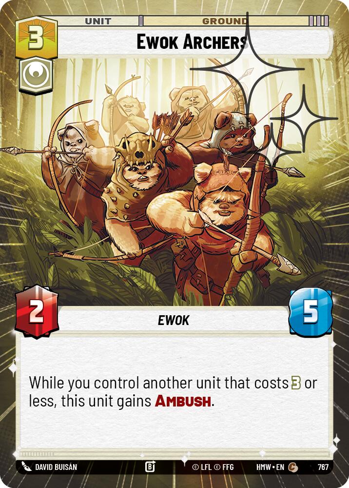 Ewok Archers [Hyperspace Foil] (Homeworlds)(HMW-767)(C)