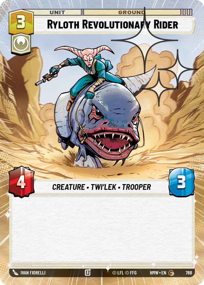 Ryloth Revolutionary Rider [Hyperspace Foil] (Homeworlds)(HMW-768)(C)