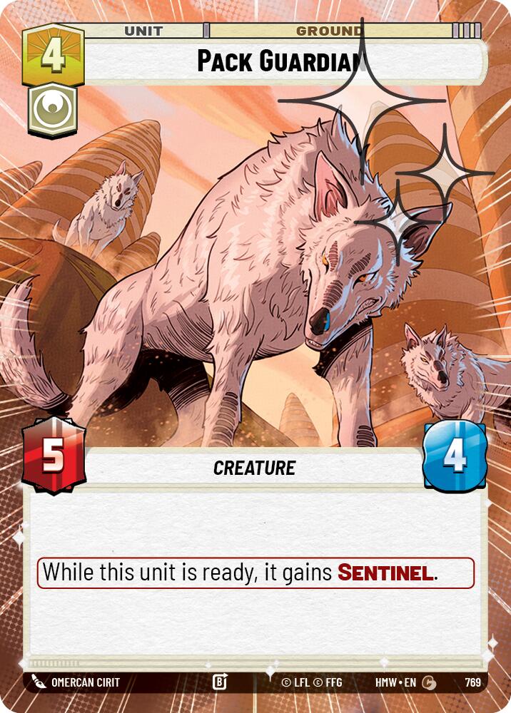 Pack Guardian [Hyperspace Foil] (Homeworlds)(HMW-769)(C)