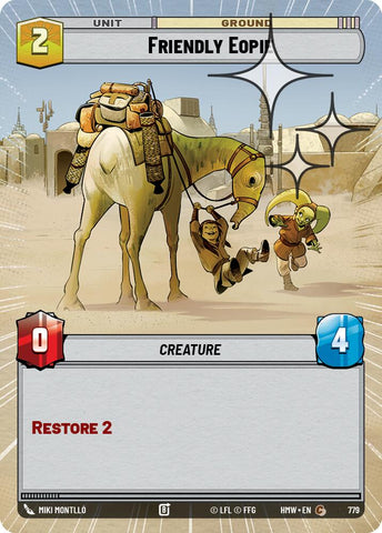 Friendly Eopie [Hyperspace Foil] (Homeworlds)(HMW-779)(C)