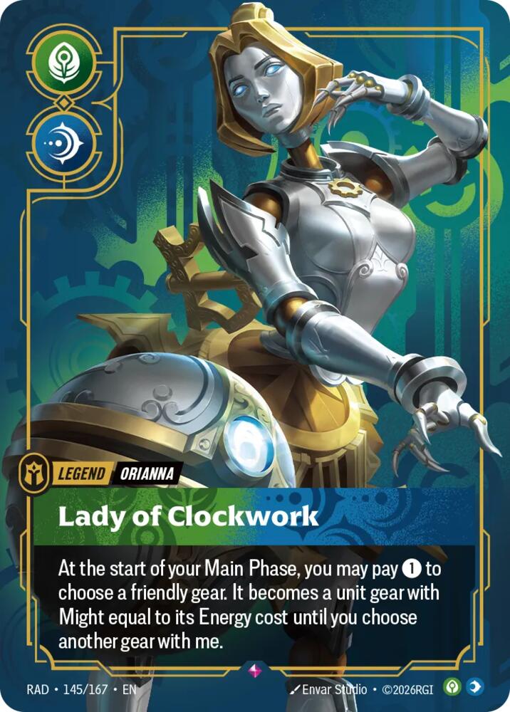 Orianna, Lady of Clockwork (Foil) (Radiance)(RAD-145/167)(R)