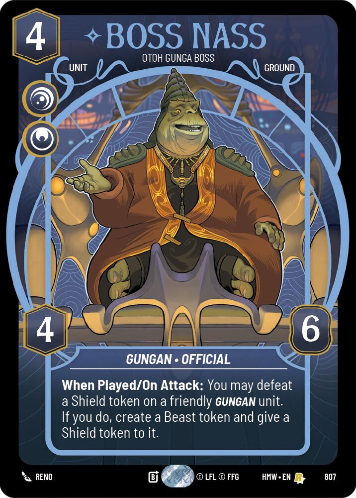 Boss Nass - Otoh Gunga Boss [Prestige] (Homeworlds)(HMW-807)(R)