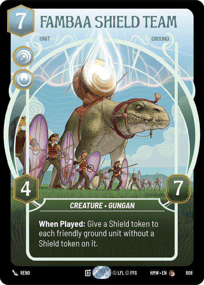 Fambaa Shield Team [Prestige] (Homeworlds)(HMW-808)(C)