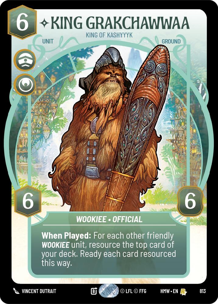 King Grakchawwaa - King of Kashyyyk [Prestige] (Homeworlds)(HMW-813)(R)