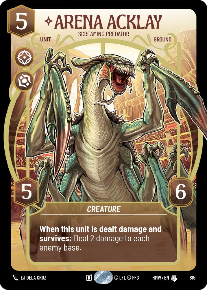 Arena Acklay - Screaming Predator [Prestige] (Homeworlds)(HMW-815)(U)