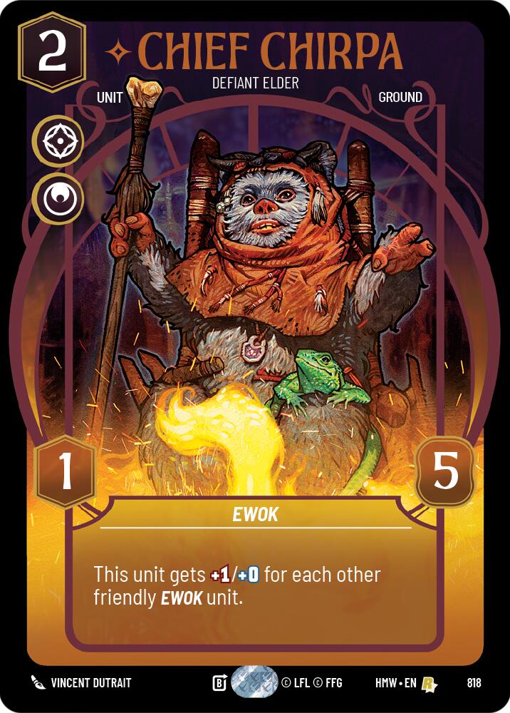Chief Chirpa - Defiant Elder [Prestige] (Homeworlds)(HMW-818)(R)