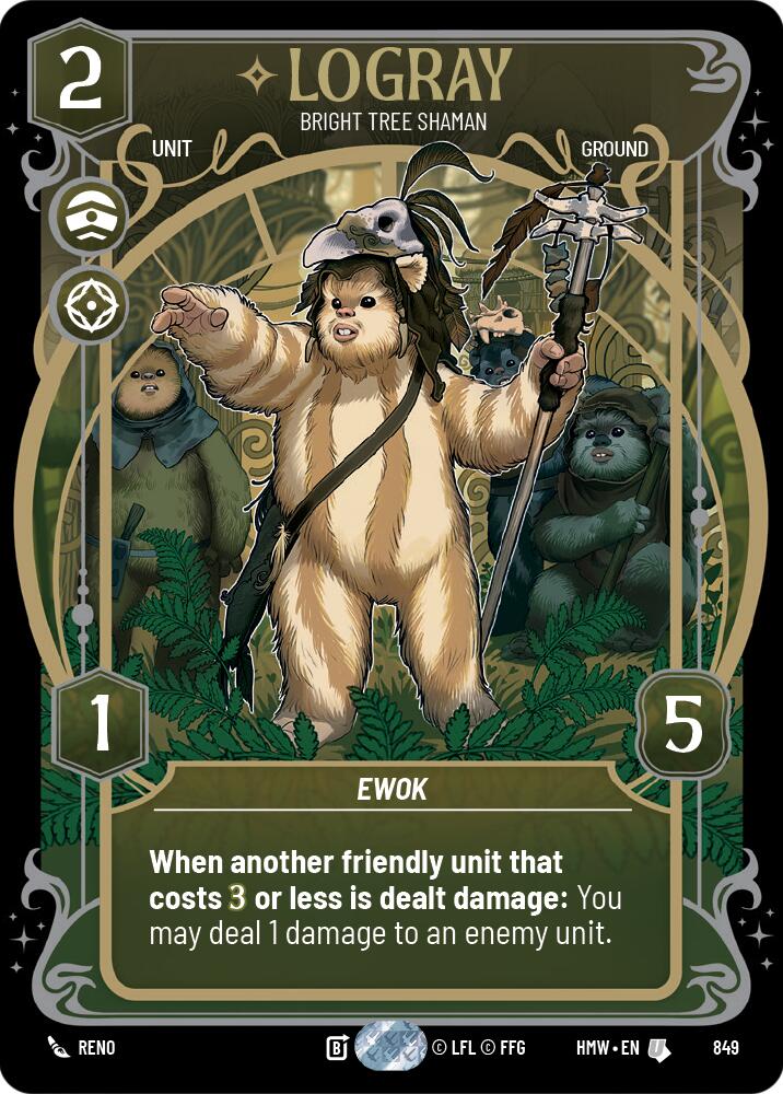 Logray - Bright Tree Shaman [Prestige Foil] (Homeworlds)(HMW-849)(U)