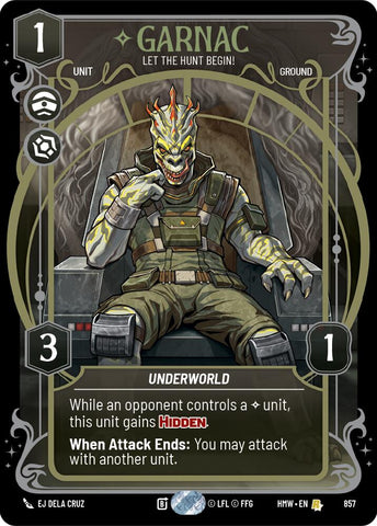 Garnac - Let the Hunt Begin! [Prestige Foil] (Homeworlds)(HMW-857)(R)