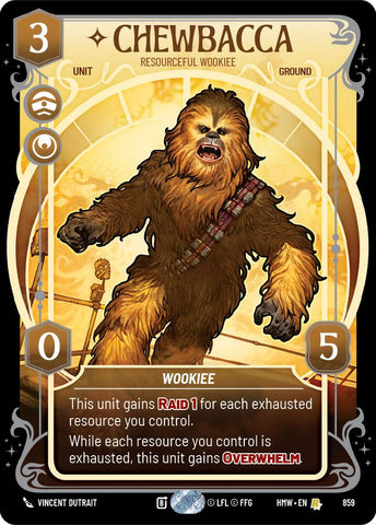 Chewbacca - Resourceful Wookiee [Prestige Foil] (Homeworlds)(HMW-859)(R)