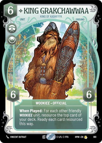 King Grakchawwaa - King of Kashyyyk [Prestige Foil] (Homeworlds)(HMW-861)(R)