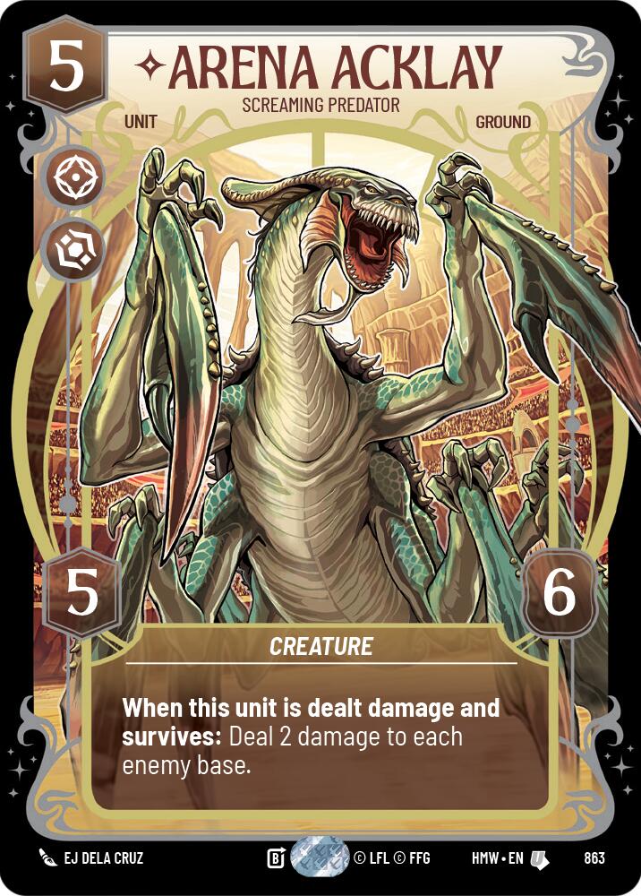 Arena Acklay - Screaming Predator [Prestige Foil] (Homeworlds)(HMW-863)(U)