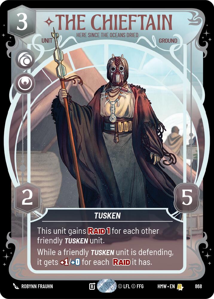 The Chieftain - Here Since the Oceans Dried [Prestige Foil] (Homeworlds)(HMW-868)(R)