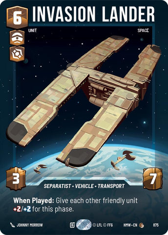 Invasion Lander [Prestige Foil] (Homeworlds)(HMW-875)(C)