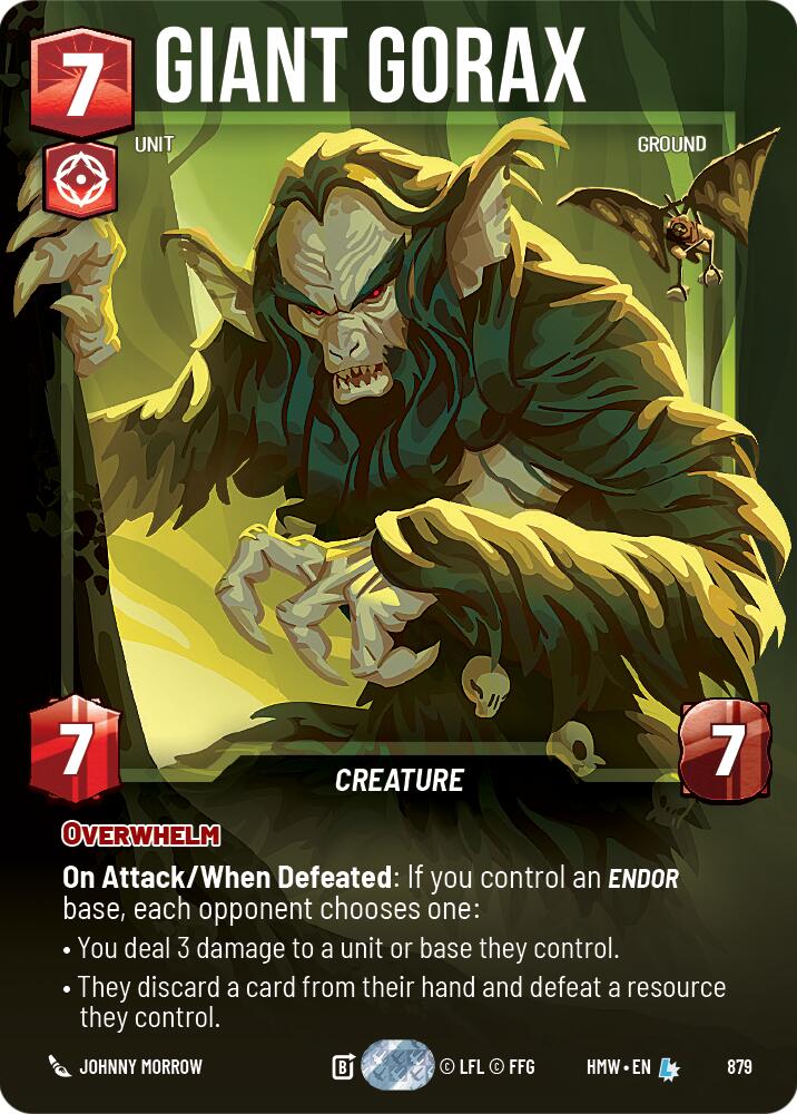 Giant Gorax [Prestige Foil] (Homeworlds)(HMW-879)(L)